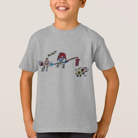 Brandweervogel T-shirt (Voorkant)