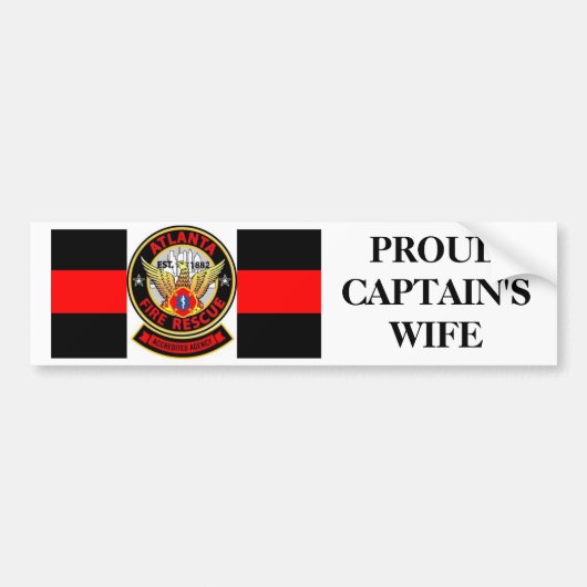 Brandweervrouw Bumpersticker (Voorkant)
