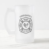Brandweervrouw Matglas Bierpul (Links)