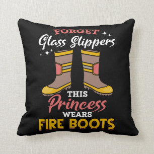 Brandweervrouw Princess Proud Fire Fighter Girl Kussen