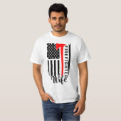 brandweervrouw t-shirt (Voorkant volledig)