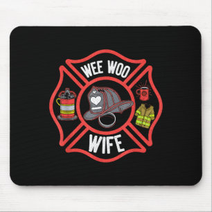 Brandweervrouw Uniform Brandweerman Brandweer Muismat