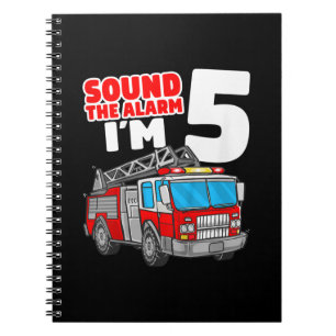 Brandweerwagen 5 jaar oude brandweerman 5 jaar notitieboek
