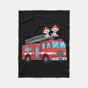 Brandweerwagen brandweerman Dalmatian kinderen gra Fleece Deken