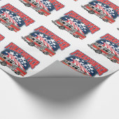 Brandweerwagen Cadeaupapier (Hoek)