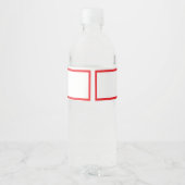 Brandweerwagen duwt in waterflesetiket waterfles etiket (Achterkant)