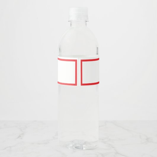 Brandweerwagen duwt in waterflesetiket waterfles etiket (Achterkant)