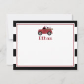  brandweerwagen Hartelijk dank Kaart (Voorkant)