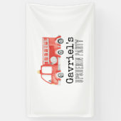 Brandweerwagen Party Banner (Verticaal)