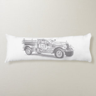 brandweerwagen potlood schetsen brandweertekening lichaamskussen