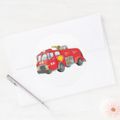 Brandweerwagen Sticker (Envelop)