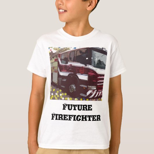 Brandweerwagen T-shirt (Voorkant)