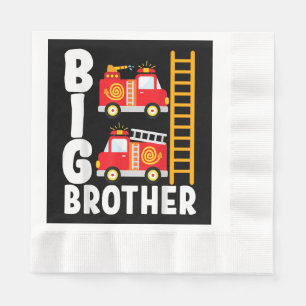 Brandweerwagen Thema Brandweer Grote Broer Brandwe Servet