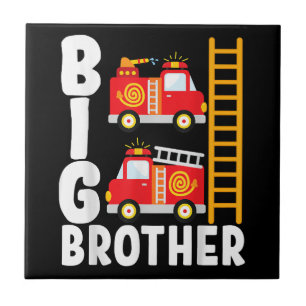 Brandweerwagen Thema Grote Broer Brandweerwagen Tegeltje