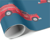 brandweerwagen van de rode motor cadeaupapier (Rol Hoek)
