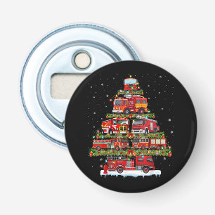 Brandweerwagen Verlichting Brandweerman Brandweerw Button Flesopener
