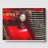  brandweerwagen viering van het leven gastenboek (Achterkant)