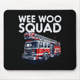 Brandweerwagen Wee Woo Team Brandweerman Mannen Jo Muismat
