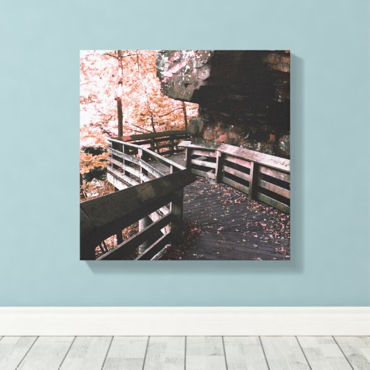 brandwendelwijn canvas afdruk (Insitu (Houten vloer))