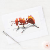 Brandwerende antenne rechthoekige sticker (Envelop)