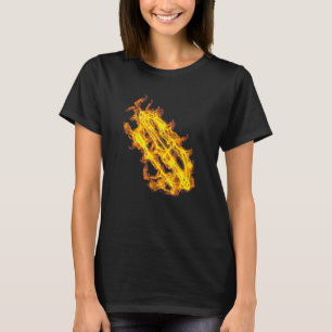 Brandwerende pijlstang en pijlstaartwerper t-shirt