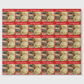 Brandwonden en bosbranden cadeaupapier (Vlak)