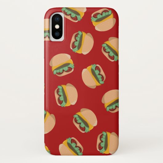 Brandwonden in een rode telefoontas Case-Mate iPhone case (Achterkant)