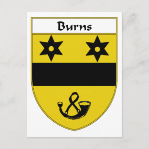 Brandwonden Wapenschild/Familiecreet Briefkaart
