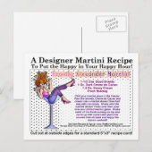 Brandy Alexander Martini Recette Carte postale (Devant / Derrière)