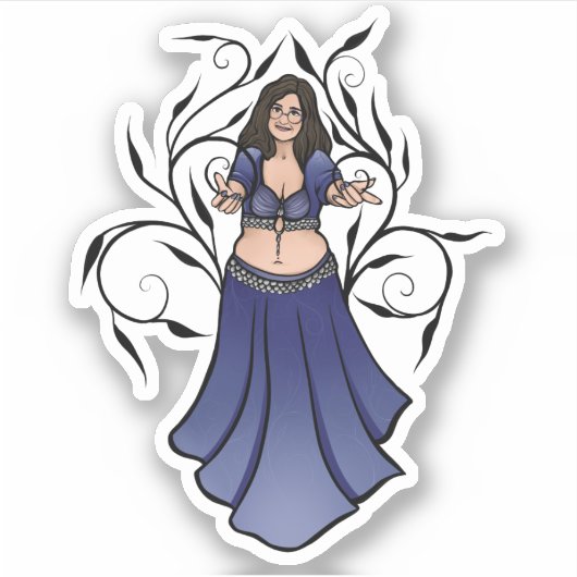 Brandy Belly Dancer Sticker (Voorkant)