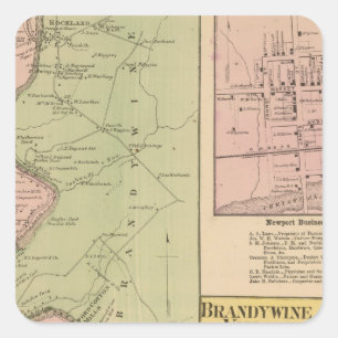 Brandywine Banks Vierkante Sticker