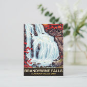Brandywine Herfsten, Cuyahoga Valley, Ohio Briefkaart (Staand voorkant)