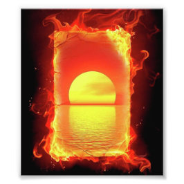 brandzone foto afdruk