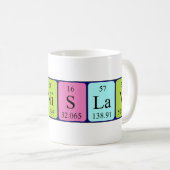 Branislav tasse de nom de table périodique (Devant droit)