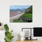 Branscombe Beach Poster (Thuiskantoor)