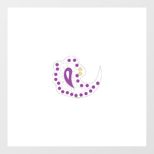 Bransoletka z serduszkiem Style, Light Eggplant Raamsticker