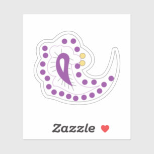 Bransoletka z serduszkiem Style, Light Eggplant Sticker