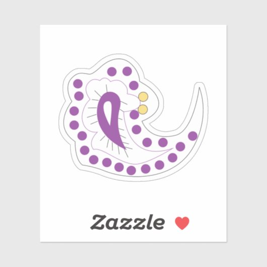 Bransoletka z serduszkiem Style, Light Eggplant Sticker (Vel)