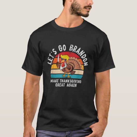Branson brandon Thanksgiving en Funny Tr T-shirt (Voorkant)
