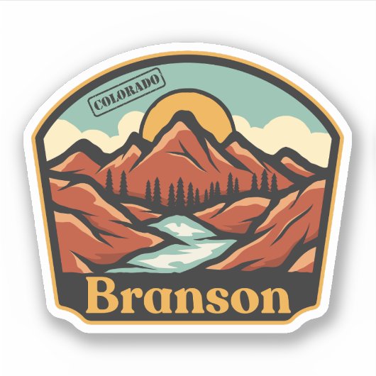 Branson, Colorado Sticker (Voorkant)