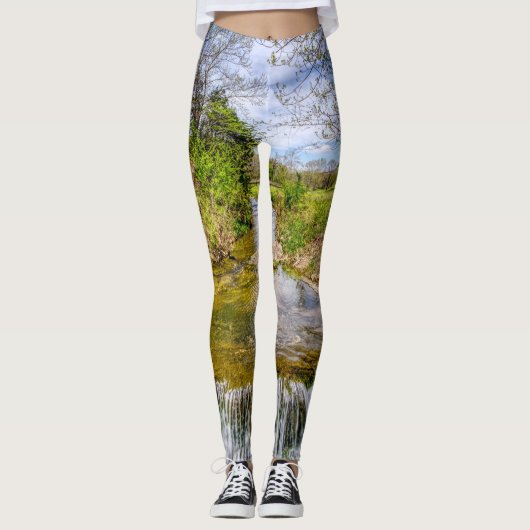 Branson Herfst Creek Stream Leggings (Voorkant)