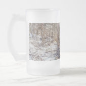 Branson Herfst Creek Winter Snow Painterly Frosted Matglas Bierpul (Links)