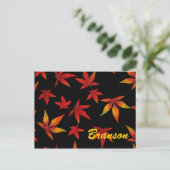 Branson Missouri Automne Feuilles Carte postale (Debout devant)