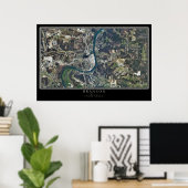 Branson Missouri Satellite Poster Map (Thuiskantoor)