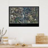 Branson Missouri Satellite Poster Map (Keuken)