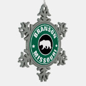 Branson Missouri Tin Sneeuwvlok Ornament (Links)