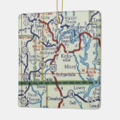 Branson MO  map Keramisch Ornament (Links)