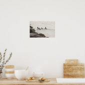 Brant Geese in Ocean Poster (Cuisine)