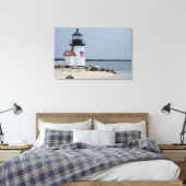 Brant Point Lighthouse 2 Canvas Afdruk (Insitu (Slaapkamer))