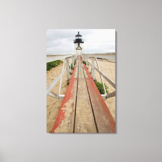 Brant Point Lighthouse Canvas Afdruk (Voorkant)